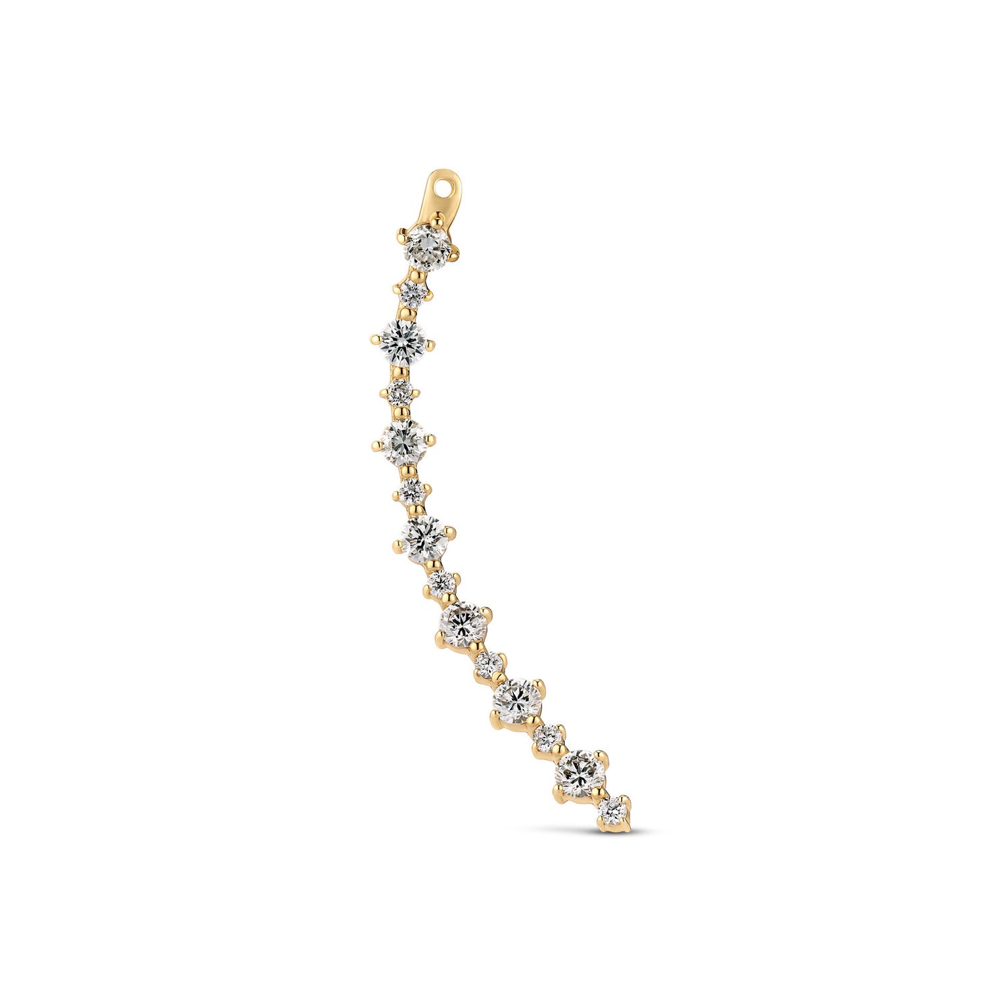 Ohrringe Brina Lungo Charm Rechts - mit lab-grown diamanten