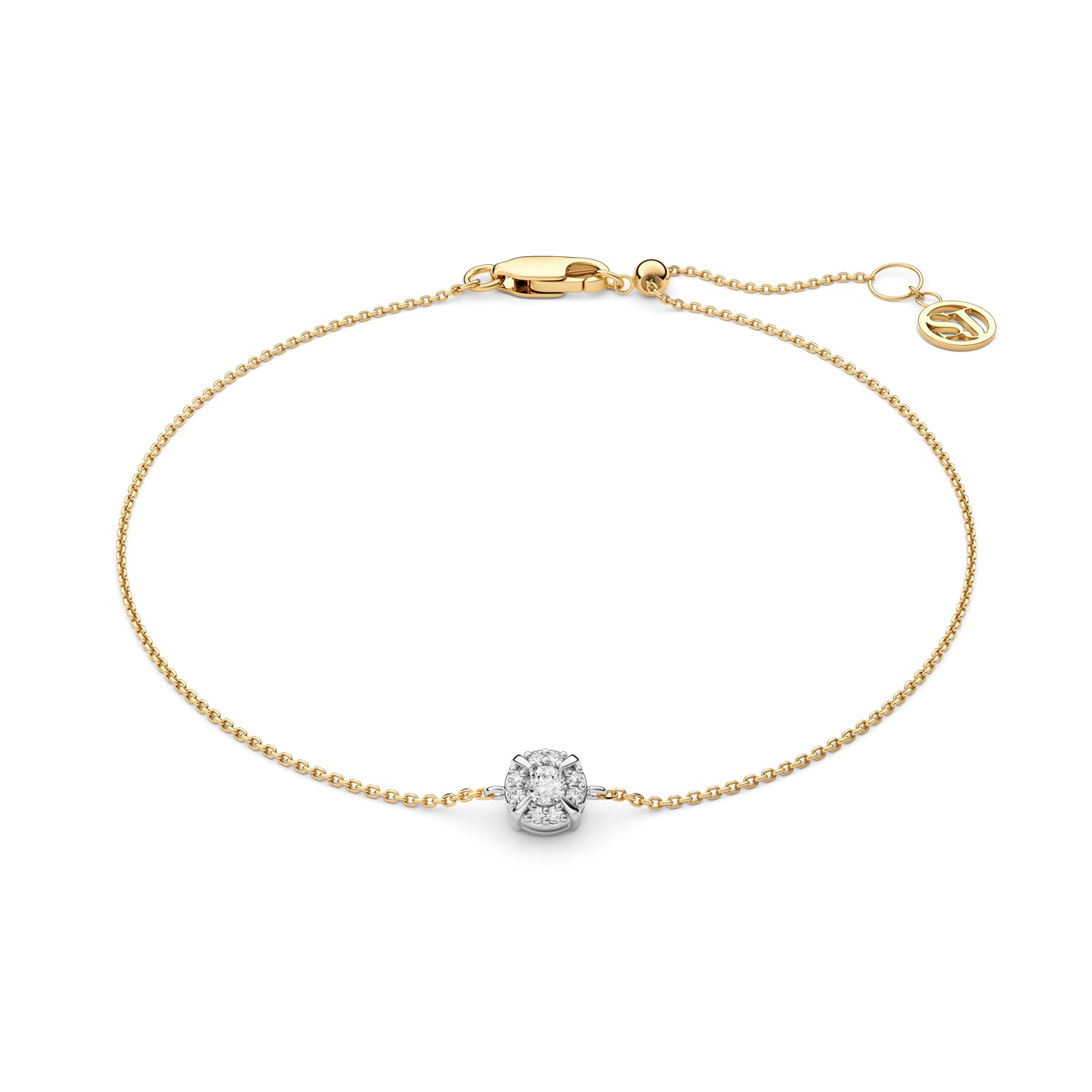 14k Gelbgold & Weissgold