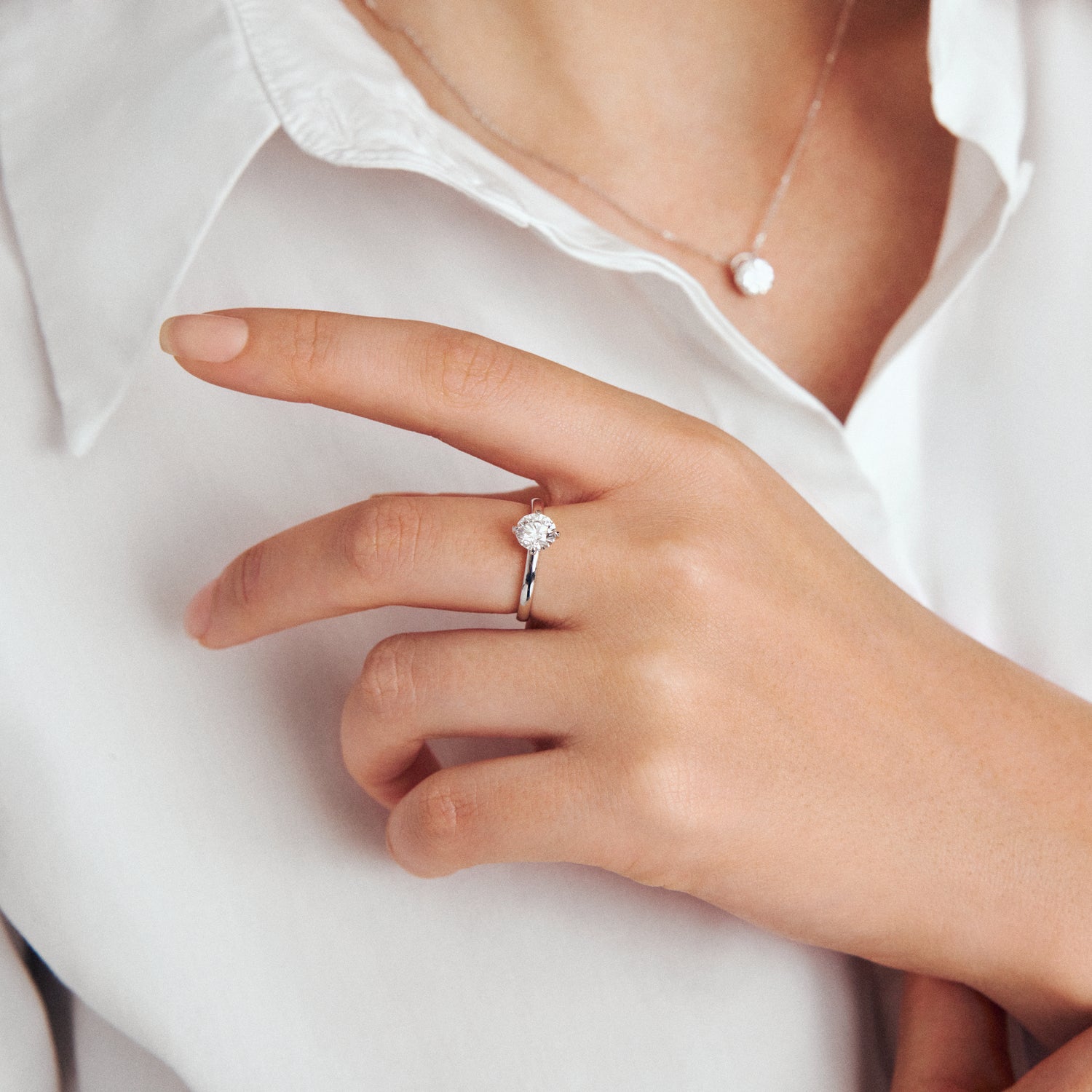 14k Weissgold | 1.00 ct | 60, 14k Weissgold | 1.00 ct | 58, 14k Weissgold | 1.00 ct | 56, 14k Weissgold | 1.00 ct | 54, 14k Weissgold | 1.00 ct | 52, 14k Weissgold | 1.00 ct | 50