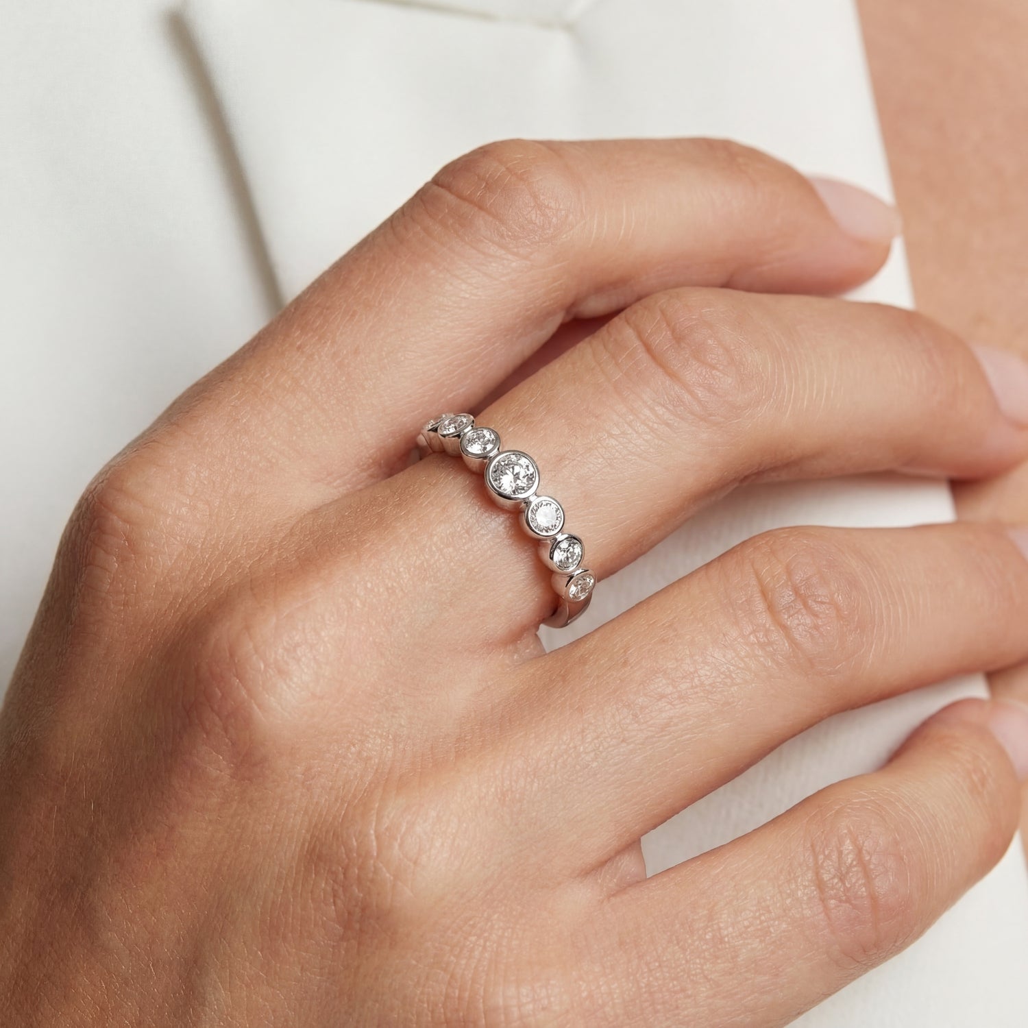 Sterlingsilber 925 | Weiß | 60, Sterlingsilber 925 | Weiß | 58, Sterlingsilber 925 | Weiß | 56, Sterlingsilber 925 | Weiß | 54, Sterlingsilber 925 | Weiß | 52, Sterlingsilber 925 | Weiß | 50