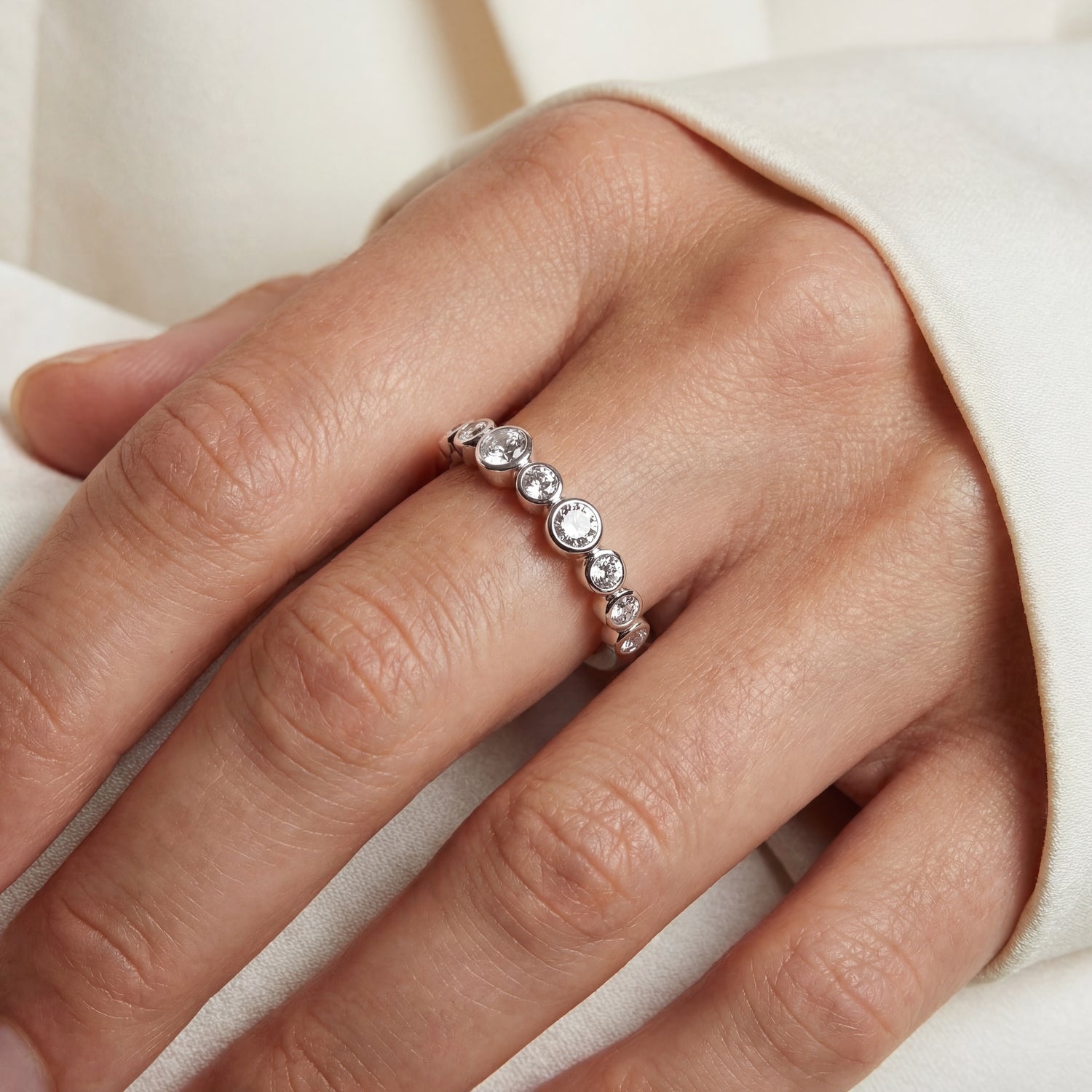 Sterlingsilber 925 | Weiß | 60, Sterlingsilber 925 | Weiß | 58, Sterlingsilber 925 | Weiß | 56, Sterlingsilber 925 | Weiß | 54, Sterlingsilber 925 | Weiß | 52, Sterlingsilber 925 | Weiß | 50