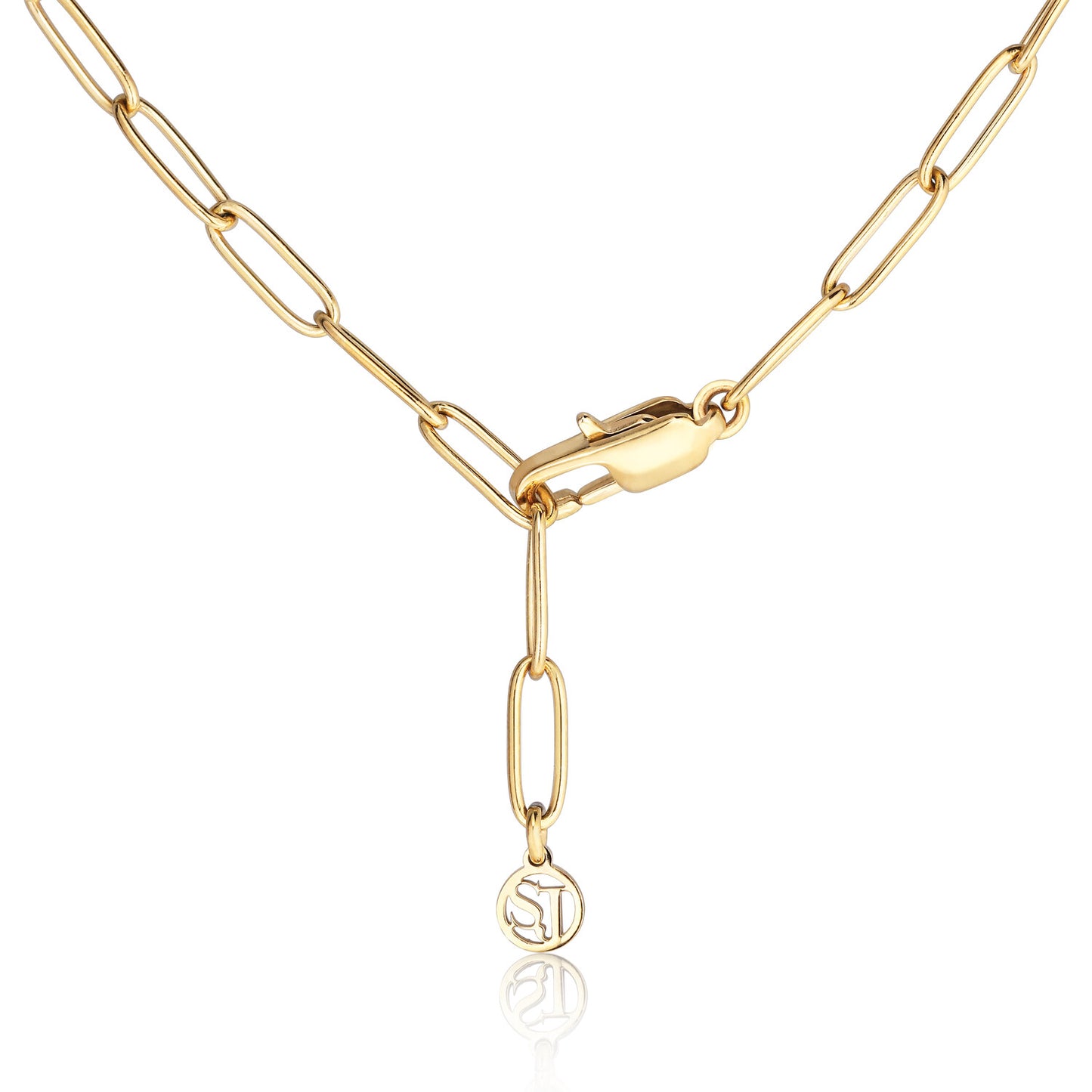 Stainless steel gold | Weißes Perlmutt-Zifferblatt